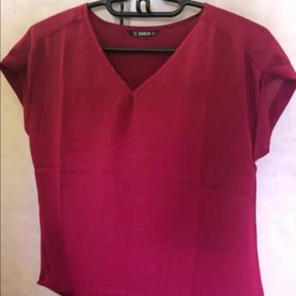 Rolled Sleeve Solid Top - Picture 4 of 4